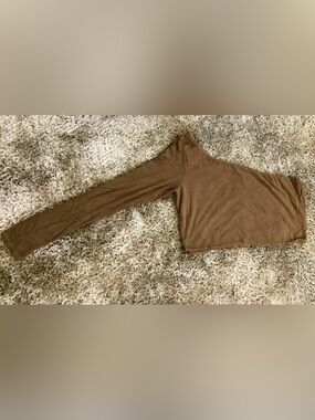 One-Shoulder Mocha Crop Top 🤎